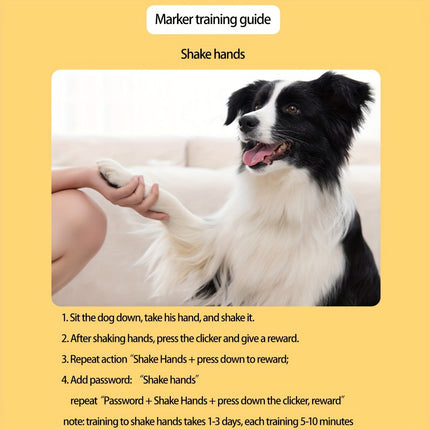 Hondentrainingsknop voor gedragsverbetering | Comfortabele rubberen grip | Eenvoudig in gebruik | Geschikt voor alle honden | Lichtgewicht en compact ontwerp