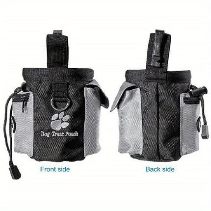 Honden traktatie pouch met vuilniszak dispenser | Grote capaciteit | Stevig polyester | Clip voor taille | Ideaal voor training en wandelingen