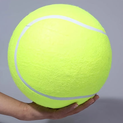 Extra grote tennisbal voor grote honden | Duurzaam niet-giftig rubber | 24 cm diameter | Hoge zichtbaarheid | Ideaal voor buiten spelen en actieve honden