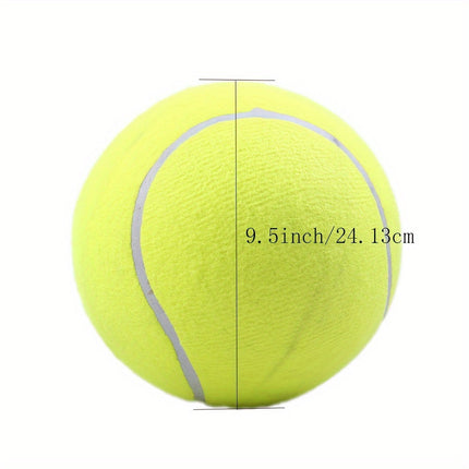 Extra grote tennisbal voor grote honden | Duurzaam niet-giftig rubber | 24 cm diameter | Hoge zichtbaarheid | Ideaal voor buiten spelen en actieve honden