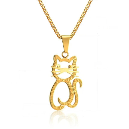 Dieren ketting dames heren | Stainless steel zilver goud | Olifant hond uil kat hanger | Unisex dierensieraad cadeau | Trendy fashion accessoire