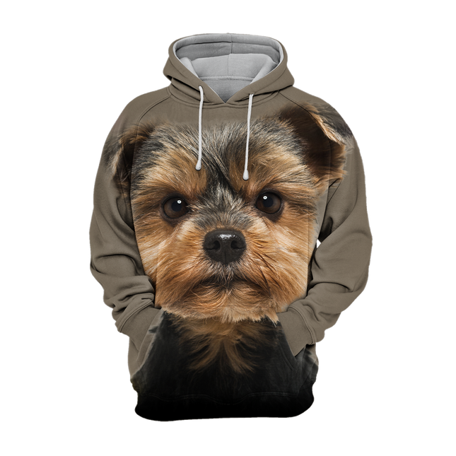 Unisex Pullover met Yorkshire Terrier Print | Zachte Katoenmix | Verkrijgbaar in Maten S-4XL | Comfortabel en Duurzaam | Geschikt voor Gezellige Dagen