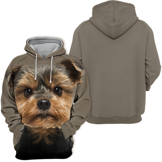 Unisex Pullover met Yorkshire Terrier Print | Zachte Katoenmix | Verkrijgbaar in Maten S-4XL | Comfortabel en Duurzaam | Geschikt voor Gezellige Dagen