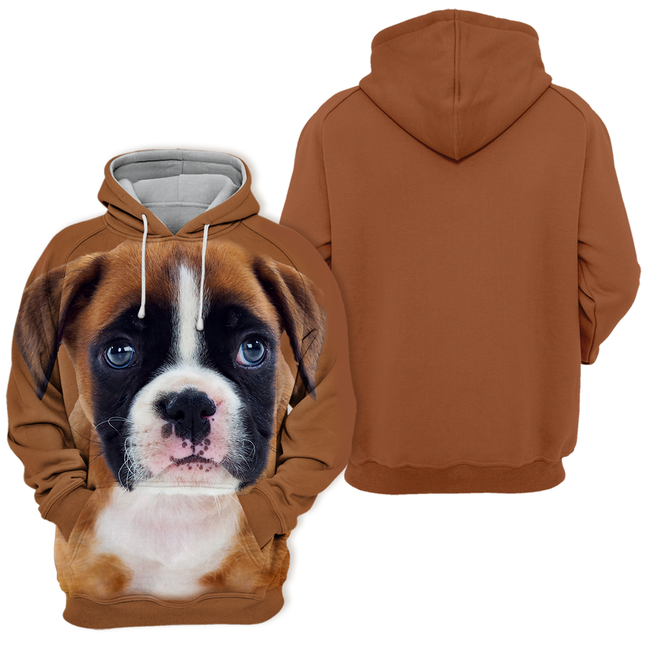 Boxer Puppy Design | Unisex Hoodie | Comfortabel & Duurzaam | Gemaakt van Polyester en Katoen | Verkrijgbaar in Maten S tot 4XL | Hoogwaardige Kleurenprint | Perfecte Pasvorm | Voor Dierenliefhebbers
