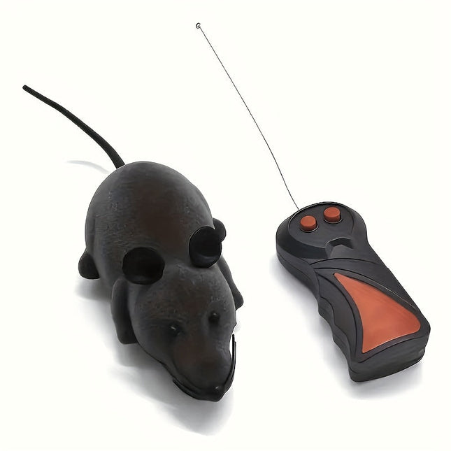 Op afstand bediende rat speelgoed voor katten | Realistisch ontwerp | Flexibele staart | Stimulatie jachtinstinct | Kunststof | 15x9x6,5 cm | Voor grappen en interactief speelplezier