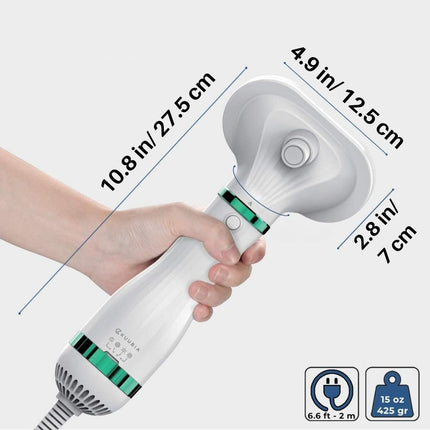 VelvetPaws QuickDry Styler | Stilte Technologie | 2-in-1 Droger en Borstel | Verstelbare Warmte | Huisdier Vachtverzorging | Ontwikkeld voor Comfort en Knuffels | Stressvrije Ervaring