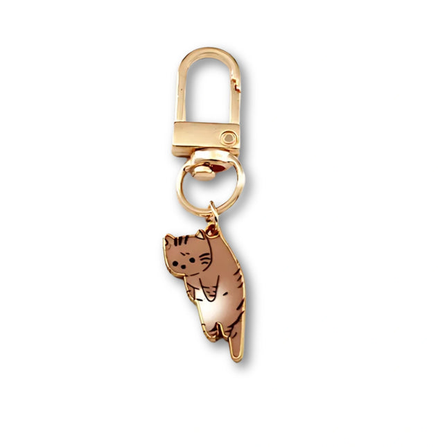 6 stuks schattige katten sleutelhangers | Set cadeau voor koppels en dierenliefhebbers | Kattenbedel sleutelhanger tas & autosleutel accessoire | Metaal | Trendy design