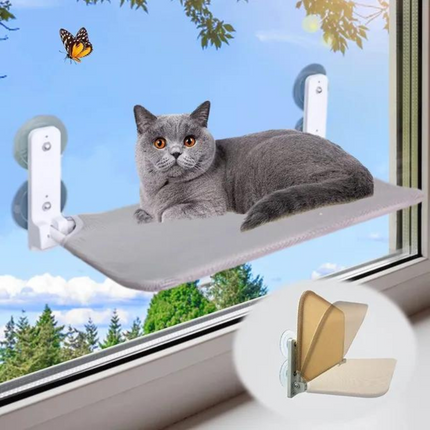 Folding Hammock for Pets | Comfortable Window View | Durable and Space-Saving | 35x40cm