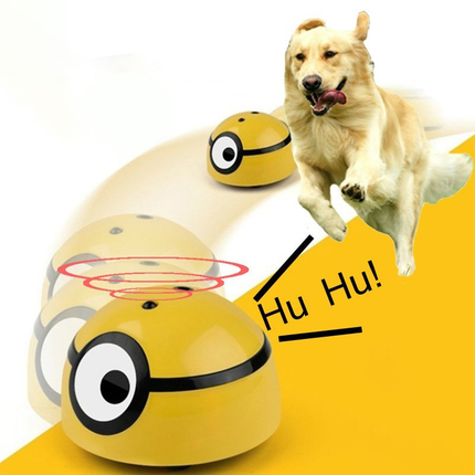 Innovatief Interactief Speelgoed voor Honden | Activeert Natuurlijke Jachtinstincten | Duurzaam en Draagbaar Design | Houdt Huisdieren Bezig | Vermindert Verveling | Compact Binnenhuisgebruik | Geel Kunststof | 7,5x5cm
