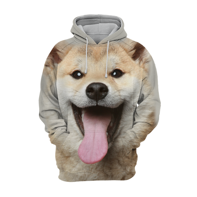 Unisex Hoodie | Shiba Inu Akita Print | Zacht en Duurzaam | Polyester Katoen Mix | High Definition Kleurprint | Beschikbaar in Maten S-4XL