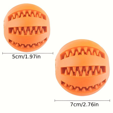Hondenspeeltje | Kauwspeelbal voor Kleine Honden | Interactieve Elastische Voerbal | Tandreiniging | Plastic | Huisdieraccessoires
