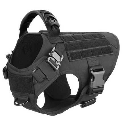 K9 Tactisch Vest voor Honden | Verstelbare Banden, MOLLE-Systeem, Volledige Lichaamsbescherming | Geschikt voor Duitse Herder, Malinois, Franse Bulldog | Maten S-XL