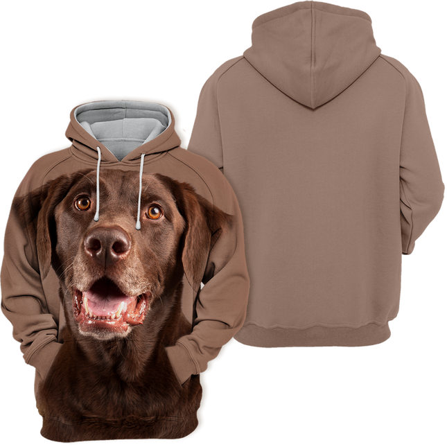 Labrador Thema | Comfortabele Hoodie | Unisex | Zachte Stof | Warme Capuchon | Verschillende Maten Beschikbaar | Bruin Design