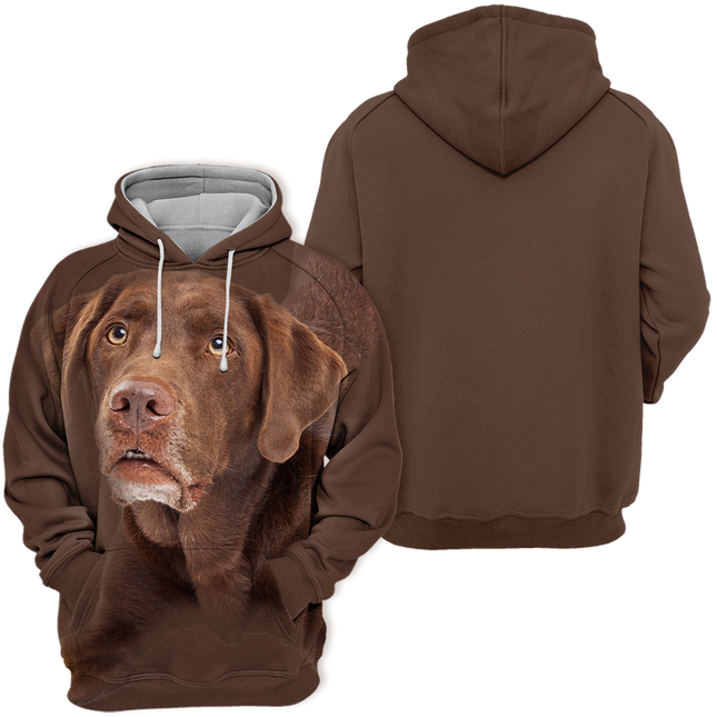 Luxe Dierenkleding | Chocolade Labrador | Zachte Hoodie | Polyester-Katoen Mix | Diverse Maten S-4XL