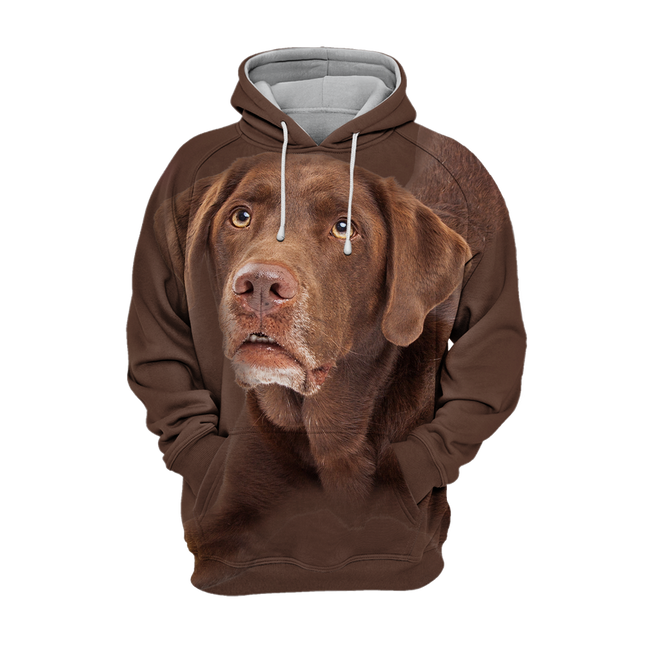 Luxe Dierenkleding | Chocolade Labrador | Zachte Hoodie | Polyester-Katoen Mix | Diverse Maten S-4XL