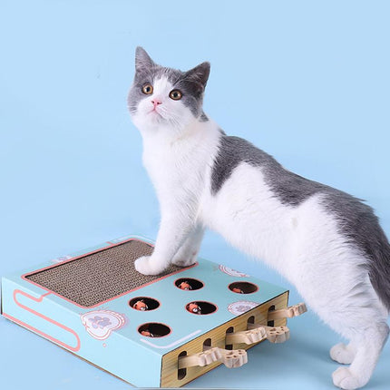 Whiskers | Compacte Duurzame Kat Speeltuin | Interactief Krabmeubel | Klimaatbewuste Speelplek | Eco-Vriendelijk Karton