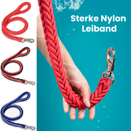 Duurzame Gevlochten Nylon Hondenlijn | Veilige Gesp | Meerdere Kleuren en Maten | Sterke Grip | Voor Middelgrote en Grote Honden
