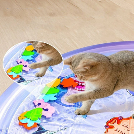 Koelmat Voor Honden | Verfrissende Speelmat Met Water | Kleurvolle Interactieve Elementen | Onderwaterwereld Ontwerp | Comfortabel En Vermakelijk