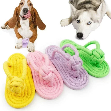 Interactief Slipperspeelgoed voor Honden | Kauwbestendig Touwontwerp | Tandverzorging en Tandvleesmassage | Voor Alle Hondenrassen | Duurzaam en Stevig | Urenlang Kauwplezier