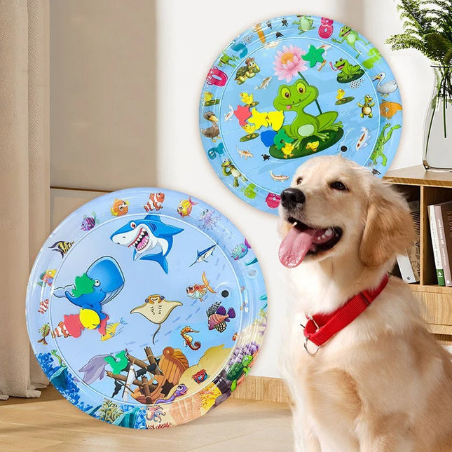Koelmat Voor Honden | Verfrissende Speelmat Met Water | Kleurvolle Interactieve Elementen | Onderwaterwereld Ontwerp | Comfortabel En Vermakelijk