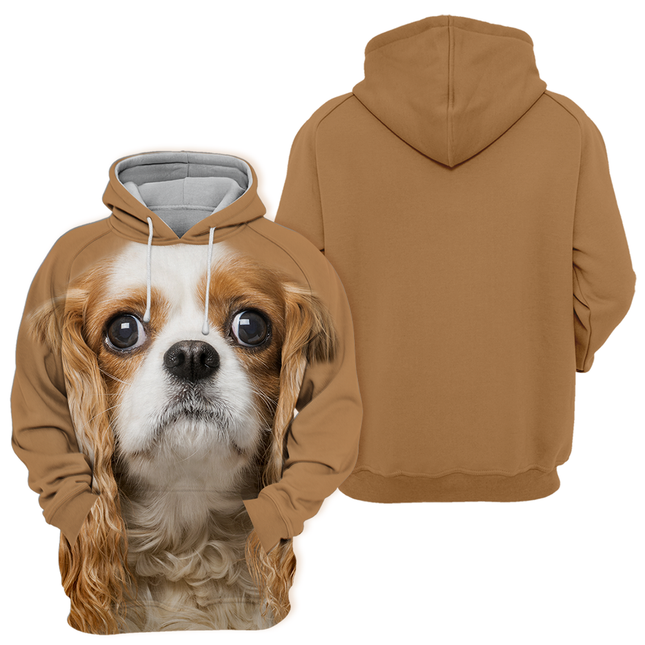 Cavalier King Charles Spaniel Print | Comfortabele Unisex Trui | Geschikt Voor Huisdierenliefhebbers | Meerdere Maten Beschikbaar | Gemaakt Van Polyester En Katoen | Zacht En Duurzaam | Perfect Voor Elke Gelegenheid