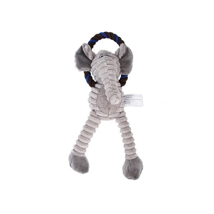 Pluchen Hondenspeelgoed | Squeaker | Bevordert Tandgezondheid | Duurzaam en Interactief | 31 cm