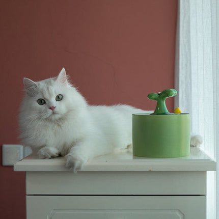 Automatische Keramische Waterdispenser voor Katten | Milieuvriendelijke Stille Drinkfontein | Dubbele Filtratie en pH-balans | Inclusief Pomp en Filter | Verkrijgbaar in Maten S en L