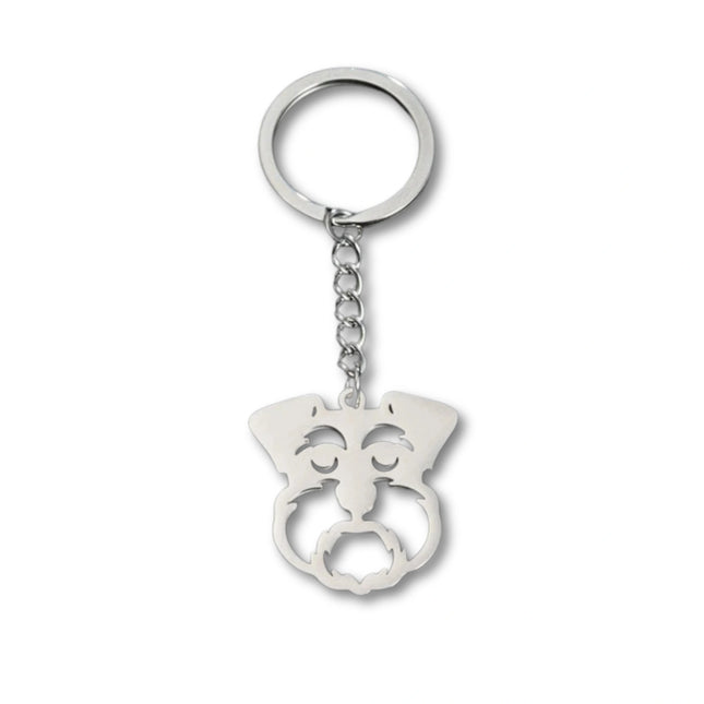 Sleutelhanger Dames | Schattige Katten Sleutelhanger | RVS Katje Hanger voor Tas, Portemonnee of Autosleutels | Zilver | Kitty Accessoire Cadeau