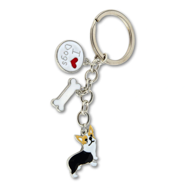 Jack Russell Terrier Sleutelhanger | Dames & Heren | Metaal Zilver Hond Hanger | Sleutelring Auto Tashanger | Leuk Cadeau | Trendy Accessoire