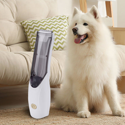 Stofzuigertrimmer voor huisdieren | Automatische haarverzameling | Huidvriendelijke messen | Draadloos en oplaadbaar | Eenvoudig schoon te maken | Geschikt voor honden en katten