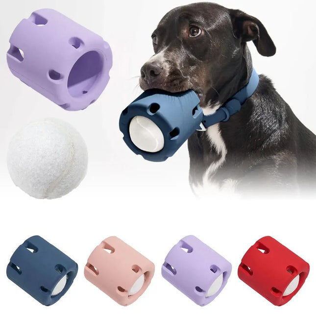 Interactief Apporteer & Kauwspeeltje voor Honden | Duurzaam & Kauwbestendig | Inclusief Tennisbalhouder | Huisdiervriendelijk & Niet-Giftig | Mentale & Fysieke Stimulatie