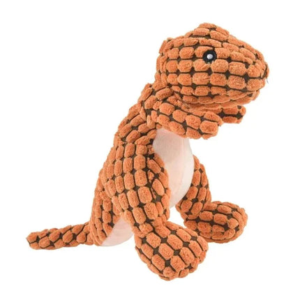 Dinosaurus Pluche Speelgoed voor Honden | Stimuleert Kauwinstincten | Veilig & Duurzaam