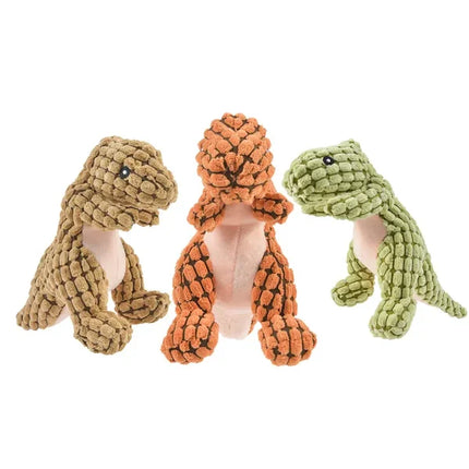 Dinosaurus Pluche Speelgoed voor Honden | Stimuleert Kauwinstincten | Veilig & Duurzaam