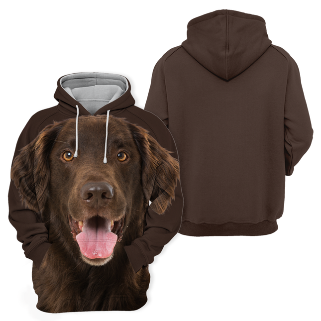 Flat Coated Retriever Thema | Unisex Hoodie | Zachte Mix van Katoen en Polyester | Verkrijgbaar in Maten S tot 4XL