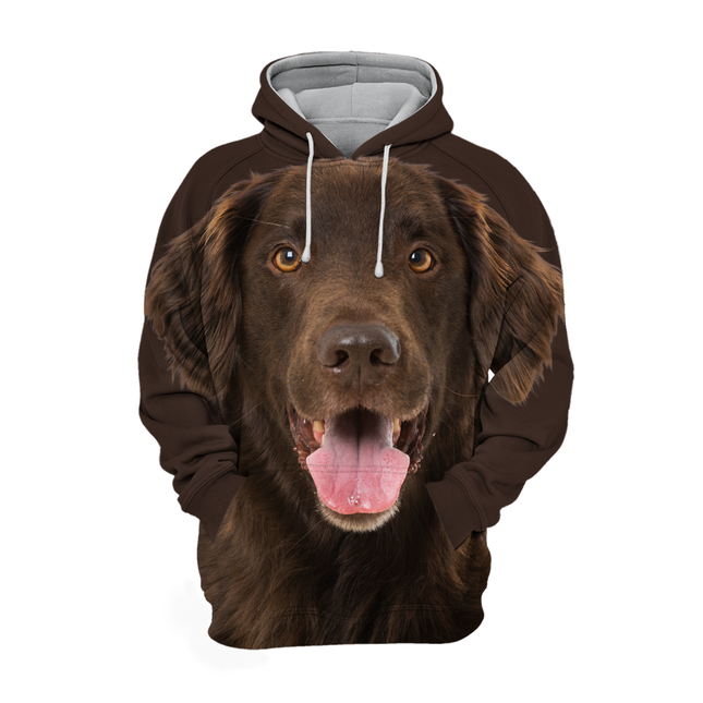 Flat Coated Retriever Thema | Unisex Hoodie | Zachte Mix van Katoen en Polyester | Verkrijgbaar in Maten S tot 4XL
