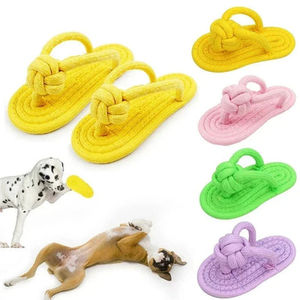 Interactief Slipperspeelgoed voor Honden | Kauwbestendig Touwontwerp | Tandverzorging en Tandvleesmassage | Voor Alle Hondenrassen | Duurzaam en Stevig | Urenlang Kauwplezier
