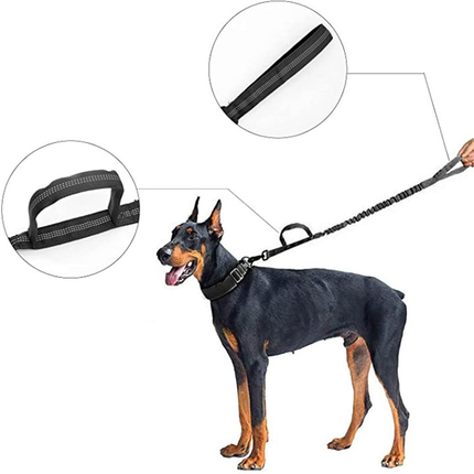Tactische Hondenhalsband Set | Verstelbaar Nylon | Comfortabele Gewatteerde Voering | Heavy-Duty Metalen Sluiting | Geschikt voor Actieve Honden | Verschillende Kleuren | Inclusief Handvat en Patchpaneel