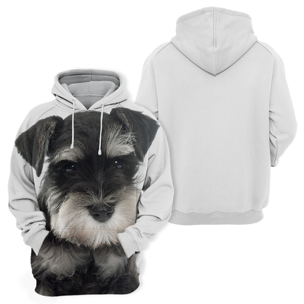 Comfortabele Dierenliefhebbers Hoodie | Met Miniature Schnauzer Print | Zachte Mix van Polyester en Katoen | Verschillende Maten Beschikbaar | Stijlvol en Praktisch Voor Dagelijks Gebruik