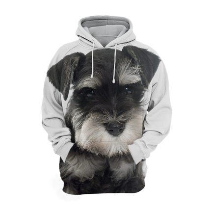 Comfortabele Dierenliefhebbers Hoodie | Met Miniature Schnauzer Print | Zachte Mix van Polyester en Katoen | Verschillende Maten Beschikbaar | Stijlvol en Praktisch Voor Dagelijks Gebruik