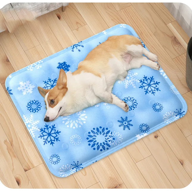 IJsgel Technologie | Polyestervezel | Draagbaar | S-3XL | Comfort en Verkoeling voor Honden | Eenvoudig Schoon te Maken | Hemelsblauw