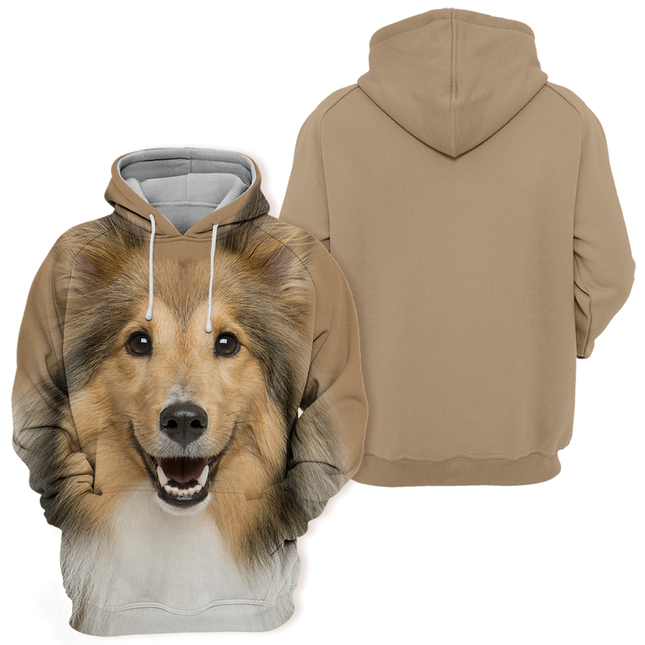 Hoodie voor fans van Shetland Sheepdog | Comfortabele unisex pasvorm | Verkrijgbaar in diverse maten | Hoge resolutie print | Zacht materiaal | Perfect voor casual stijl met jeans of leggings