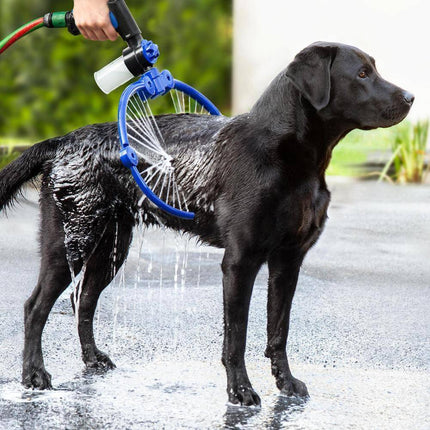 360-Degree Folding Pet Wash | Easy Bathing for Dogs and Cats | Quick Connect Garden Hose