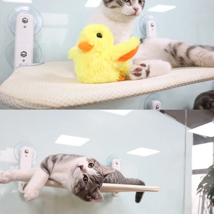 Folding Hammock for Pets | Comfortable Window View | Durable and Space-Saving | 35x40cm