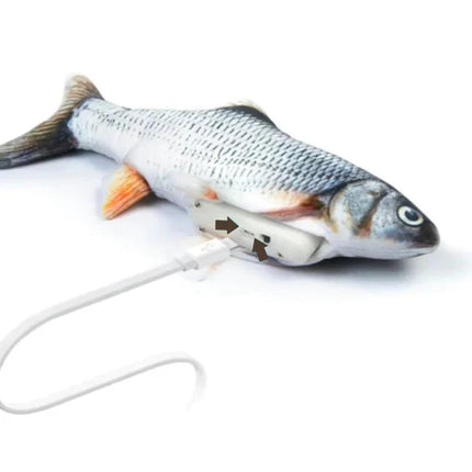 Joep | Interactief Hondenspeelgoed | Bewegende Vis | Stimuleert Natuurlijk Instinct | Duurzaam & Veilig | Oplaadbaar Via USB | Realistische Visbewegingen | Geschikt Voor Alle Honden | 28 cm Fleece Design