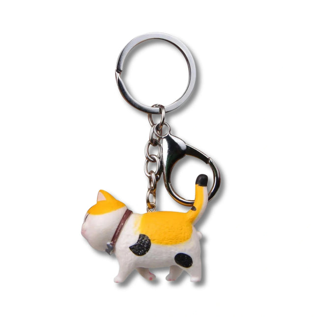 Cartoon Kittens Sleutelhanger | Schattige Katten Hanger | Creatieve Dieren Sleutelhanger voor Vrouwen | Tas & Autosleutel Accessoire | Leuk Cadeau