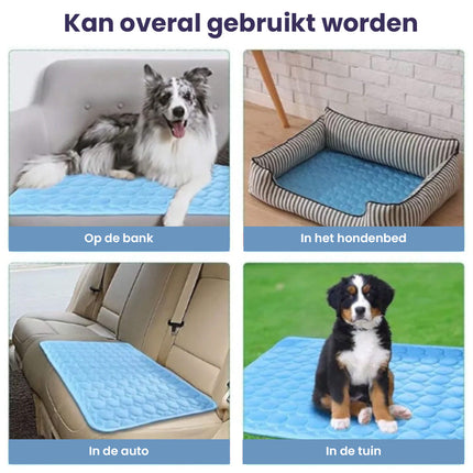 Ruffy Zachte IJszijde Hondencoolingmat | Wasbaar & Opvouwbaar | Ideaal Voor Warme Dagen