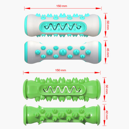 Kauwspeeltje voor Honden | Gebitsverzorging | Zacht Rubber | Limoen, Hemelsblauw, Geel | Verlicht Tandpijn bij Doorkomende Tandjes | Duurzaam en Veilig Speelgoed | 15CM