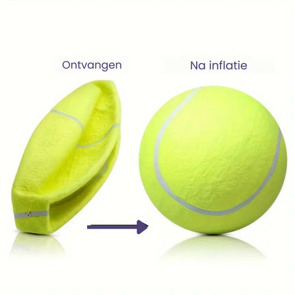 Grote Hondenbal | Interactief Speelplezier | Duurzaam Rubber | Mentale & Fysieke Stimulatie | Voor Binnen & Buiten | Binding met Huisdier