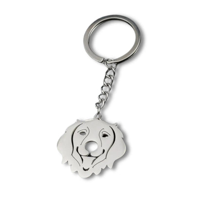 Sleutelhanger dames | Schattige kitten hanger | RVS katten keychain voor tas, portemonnee, rugzak, autosleutels | Zilver accessoire