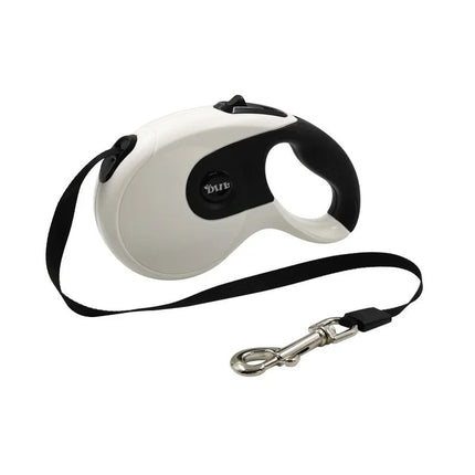 Intrekbare Riem voor Honden | 8 Meter | Met Vergrendelingsmechanisme | Poepzakjesdispenser Ingebouwd | Comfortabele Handgreep | Geschikt voor Kleine en Grote Honden | Zwart of Wit